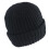 Lee Cooper Lee Cooper Mens Chunky Knit Fleece Lined Beanie, Black, One Size 2