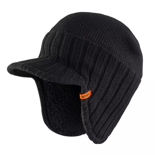 Scruffs Scruffs Men's Peaked Beanie Hat, Black, One Size