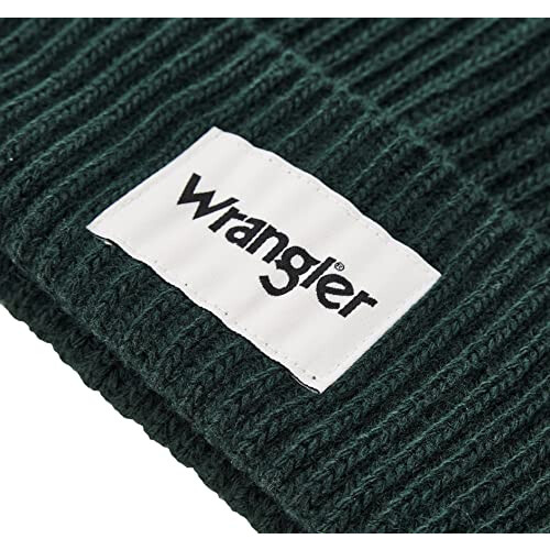 Wrangler Wrangler Men's Rib Beanie hat, Black, One Size 2
