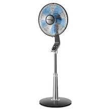 Rowenta Turbo Silence Extreme 16-inch Stand Fan in Silver/Grey