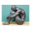 Large Artistic Posed Sitting Man Sculpture | Resin 4