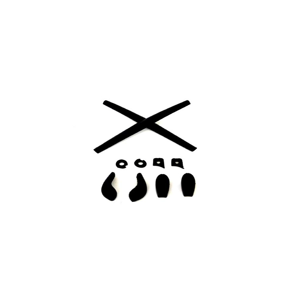 Galaxylense Black Galaxy Nose Pads & Earsocks Rubber Kits For Oakley Juliet,Penny,Mars Regular
