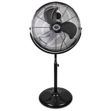 Prem-i-air 20 Inch Powerful Cooling Pedestal Air Circulator Fan with 3 Airflow Speed Settings and Height Adjustment. For Use in Homes and Offices