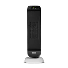 De'Longhi Ceramic Tower Fan Heater with 2 Power Levels, Remote Control, 24H Timer, Eco Function, Safety Thermostat, Rear Handle, 2000W, HFX25S20