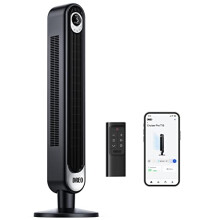 Ventilateur Tour Intelligent Dreo WiFi - Commande Vocale Alexa, 7,3 m/s, Silencieux, LED, 6 vitesses, 4 modes, Télécommande, Contrôle APP