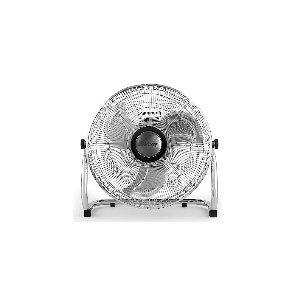 Beldray EH3582WK 16 Inch Pedestal Fan - Cooling Fan with 3 Speed Settings, Freestanding Floor Fan with Adjustable Tilting Head, Portable Air Cooler,