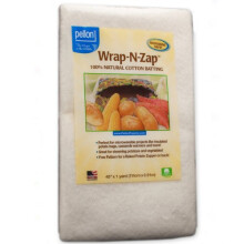 Pellon Wrap-N-Zap 100% Natural Cotton Batting-45-inch x 36-inch, 1 Count (Pack of 1)