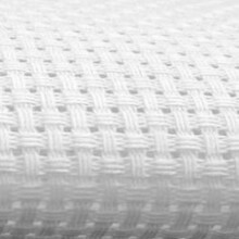 Zweigart 14 Count White Aida Cross Stitch Fabric - Fat Quarter 50 x 55 centimetres (19 x 21 Inches)