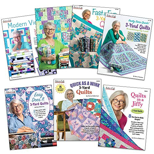 Fabric Cafe 3 Yard Quilts Pattern Book Bundle  alle 7 Bcher enthalten