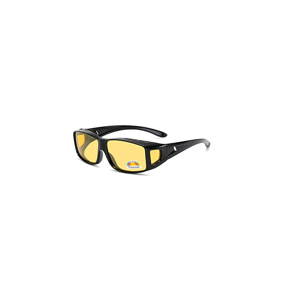 QIULAO Adult Anti-pollen Glasses, Polarized Anti-UVA/UVB Sunglasses, Suitable For Adult Safety Glasses, Large Frame Can Be Worn At The Same Time