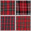 Trimits Tartan Craft Fabric Fat Quarter Bundle, Polyester, 54 x 45cm 2