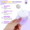 Mini nagellamp - 16W U V/LED nageldroger U V licht 6