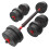 GYM MASTER 20kg Dumbbell Weight Set Barbell Adjustable Bar Extender Training 1