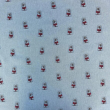 Christmas Xmas Digital Printed Cotton Rich Linen Look Quilting Craft Project Cushion Curtain Furnishing Upholstery Fabric Material (per Metre, Xmas