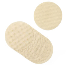 Springboard Cross Stitch Fabric Circles - 10-Pack of Binca Mesh for Sewing - 100% Cotton, 6-Count Embroidery Fabric for Kids - Cross Stitch