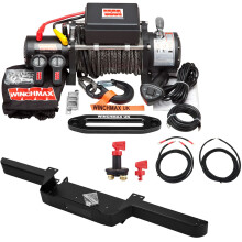 13,500lb Military Grade 12V Winch. Defender Bumper, 28m Dyneema Rope.