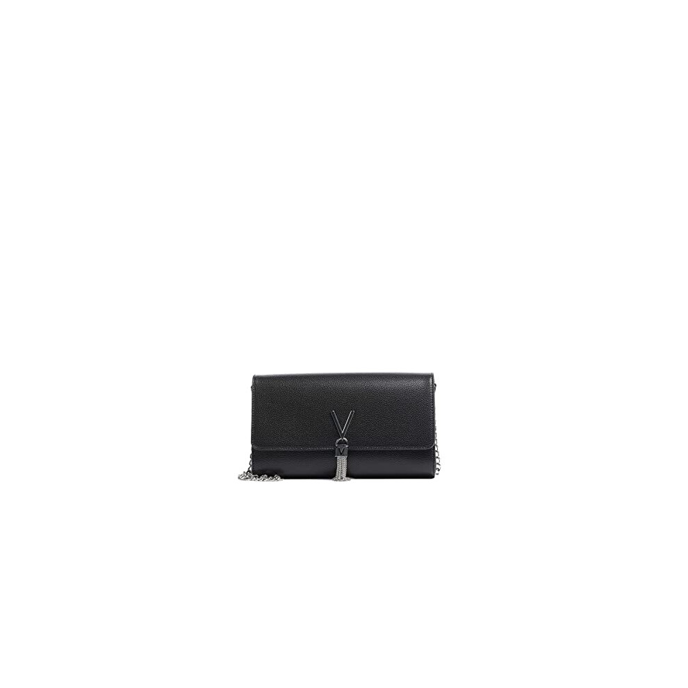 Valentino by Mario Valentino Women's Divina POCHETTE, Black (Nero), 12x4.5x27 cm (W x H x L)