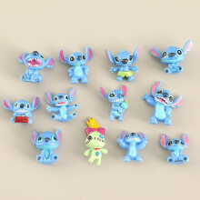 12pcs/set Stitch Doll Pvc Action Figure Collection Lilo
