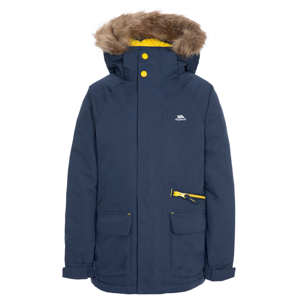 (7-8 Years, Navy) Trespass Boys Waterproof Jacket Upbeat