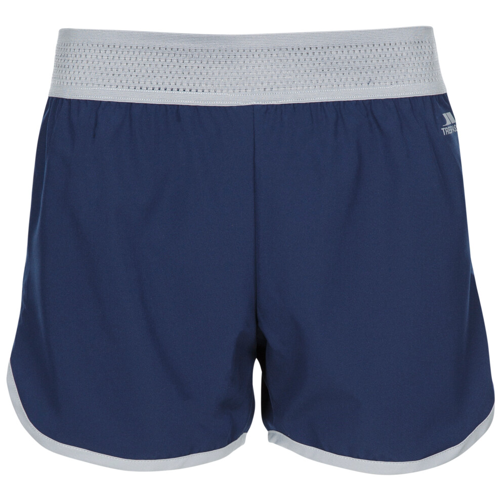 (8, Navy) Trespass Womens Gym Short Training Workout Sadie