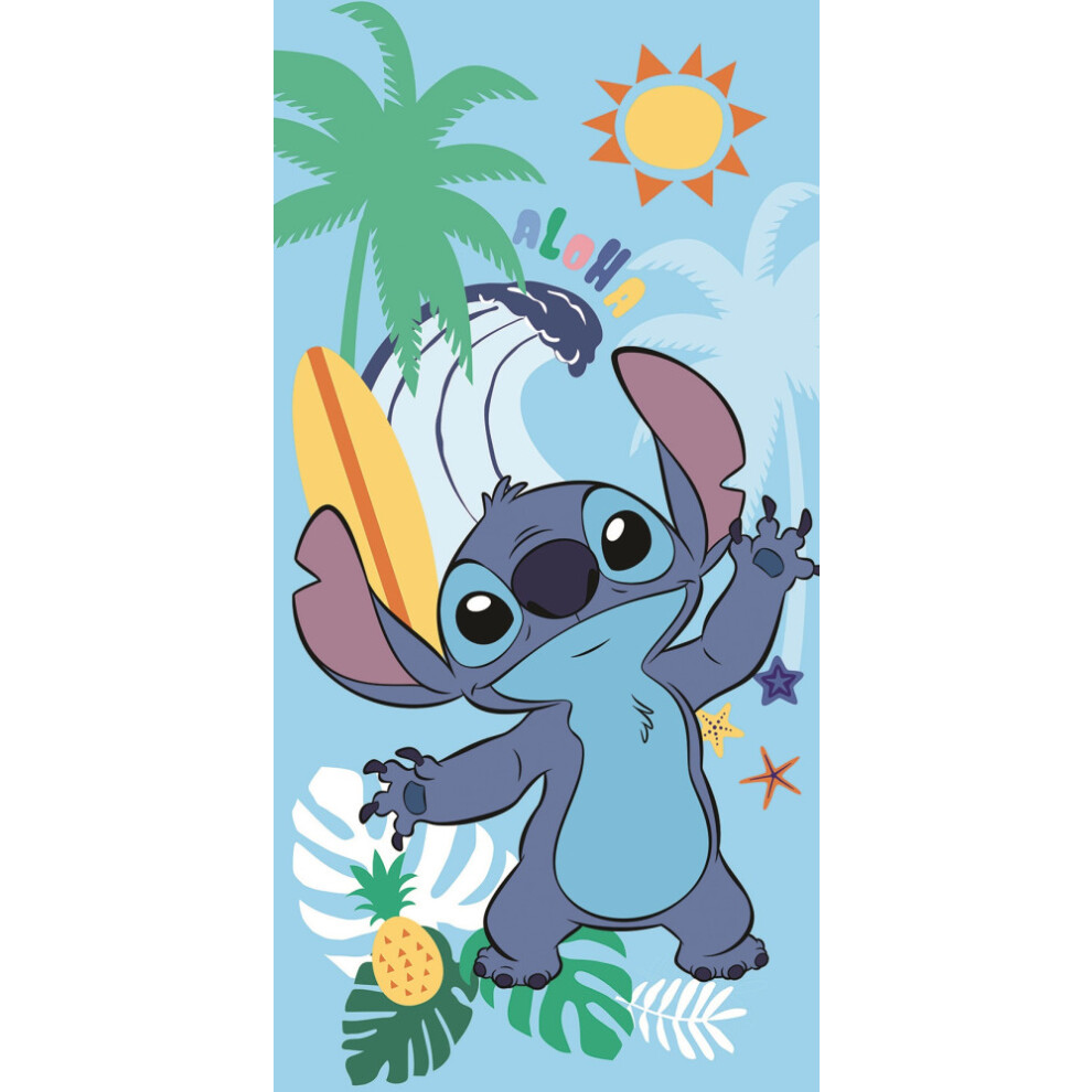 Disney Lilo & Stitch Bath Beach towel 140 x 70 cm 100% COTTON