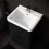 NES Home Nes Home Merton 500mm Cloakroom Countertop Rectangular Basin White 1 Tap Hole 3