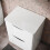 NES Home 600mm Gloss White 2 Drawer Work Top Freestanding Vanity Unit Bathroom | Merton 2