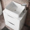 NES Home Merton White 600mm Bathroom Freestanding Vanity Unit With Square Ceramic Basin 2