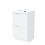 NES Home Merton 500mm White Basin Vanity Unit 2 Drawer Storage Cabinet Gloss 7