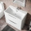 NES Home Modern 800mm Freestanding Gloss White Basin Vanity Sink 2 Drawer | Merton 3
