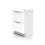 NES Home Nes Home 600mm White Basin Vanity Unit 2 Drawer Bathroom Storage Cabinet 7