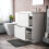 NES Home Nes Home 600mm White Basin Vanity Unit 2 Drawer Bathroom Storage Cabinet 5