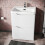 NES Home Nes Home 600mm White Basin Vanity Unit 2 Drawer Bathroom Storage Cabinet 3