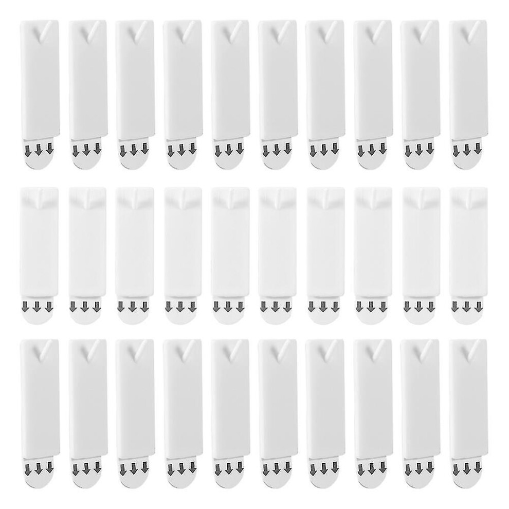 30Pcs Hanging Heavy Duty Nailless Multifunctional Picture Hooks Self Adhesive 7669442735654