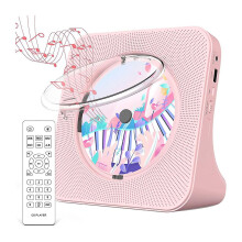 Portable Bluetooth 5.0 Cd Player, Hifi Sound Speaker, Rechargeable Cd Music Player With Remote Control For Home-eu Plug