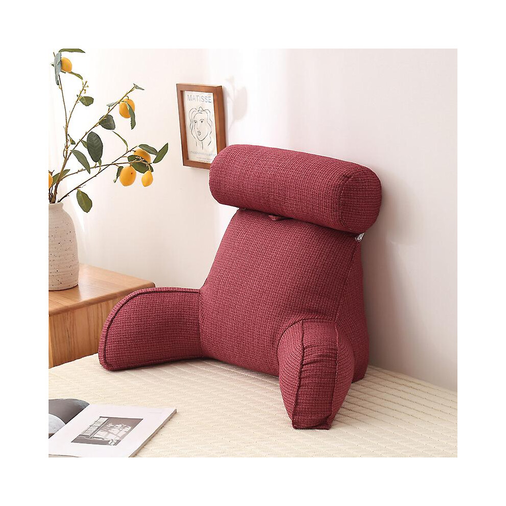 (Reading Pillow Office Sofa Bedside Back Cushion Bed Lumbar Support Cushions Backrest Backs Rest Pain Relief Pillows) Reading Pillow Office Sofa Bedsi