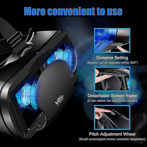 Full-screen Virtual Reality 3d Glasses Vr Set 3d Virtual Reality Goggles, Adjustable With Gamepad 1