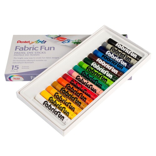 Pentel Pentel PTS-15 Caixa de 15 Pastéis para Tecido A…