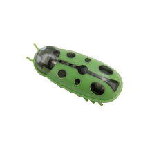 (Ladybug green and black) 1PCS New Hexbug Style Nano Electronic Bug Robot Cat Toy + Battery