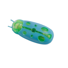 (Ladybug blue and green ) 1PCS New Hexbug Style Nano Electronic Bug Robot Cat Toy + Battery