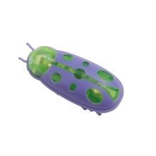 (Ladybug purple and green ) 1PCS New Hexbug Style Nano Electronic Bug Robot Cat Toy + Battery
