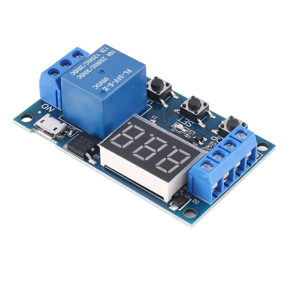 521 Digital Time Delay Relay Trigger Cycle Timer Delay Switch Circuit Board Timing Control Module 7669442833763