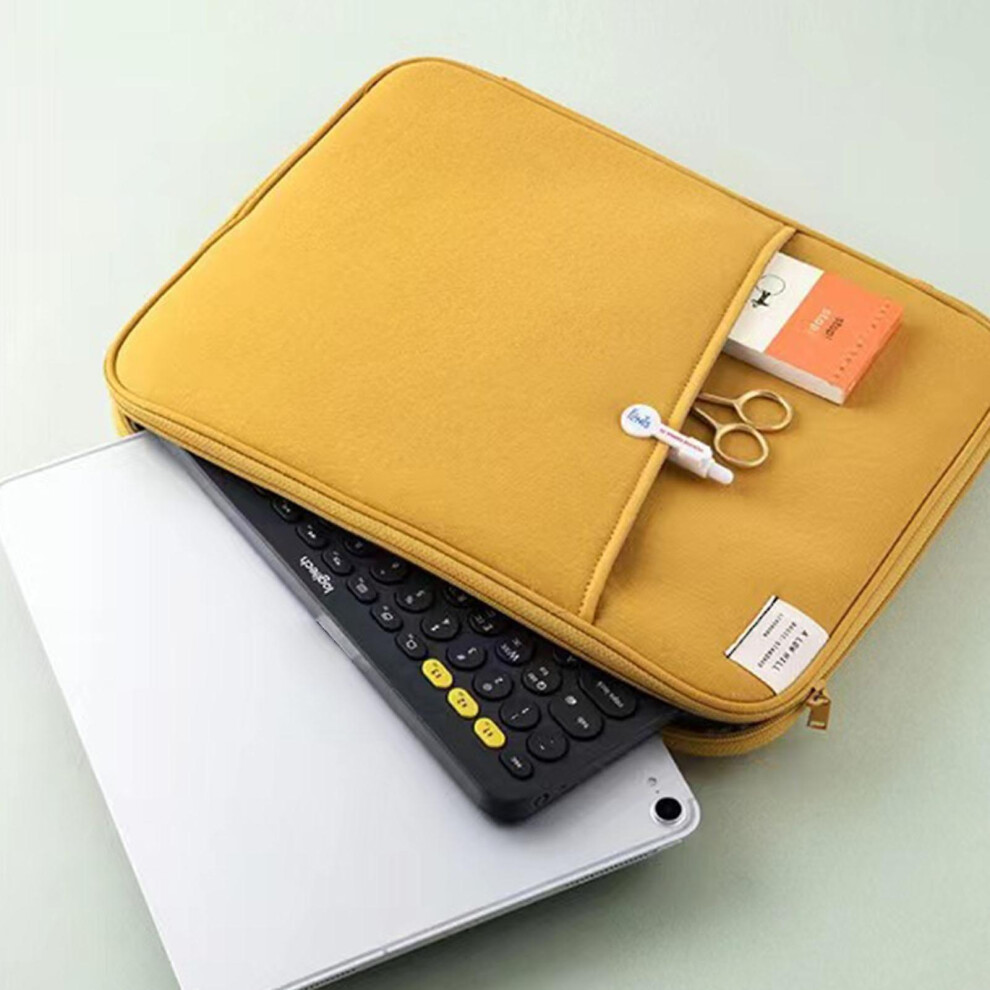 (, 13.3-14 Inches) Tablet Sleeve Bag Carrying Case Shockproof Sleeve Protective Liner Bag Pouch For Macbook Ipad Notebook Yellow 7669442835934