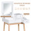 Homcom HOMCOM Dressing Table Vanity Desk Flip-up Mirror 2 Drawers, White 4