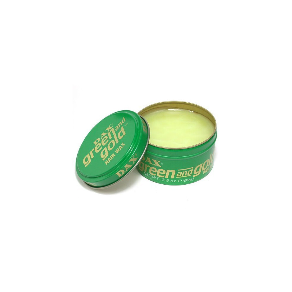 DAX Green and Gold Hair Jar 3.5 oz