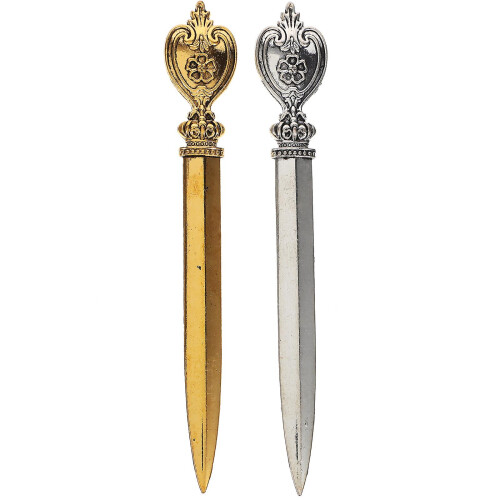 2pcs  Metal Letter Openers Retro Letter Openers Portable Delicate Envelope Opening Tool 1