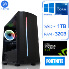 Gaming PC Core i7 12700F 32GB DDR4 NVIDIA RTX 3050 1TB SSD W11 Wi-Fi