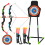 Casart 2-Pack Bow Arrow Set for Kids LED Light Up Archery Toy Set w/ Standing Target 1
