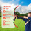 Casart 2-Pack Bow Arrow Set for Kids LED Light Up Archery Toy Set w/ Standing Target 7
