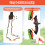 Casart 2-Pack Bow Arrow Set for Kids LED Light Up Archery Toy Set w/ Standing Target 6